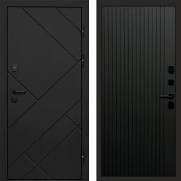 Входная дверь Termo-door Стоун Black - FLAT Черный кварц