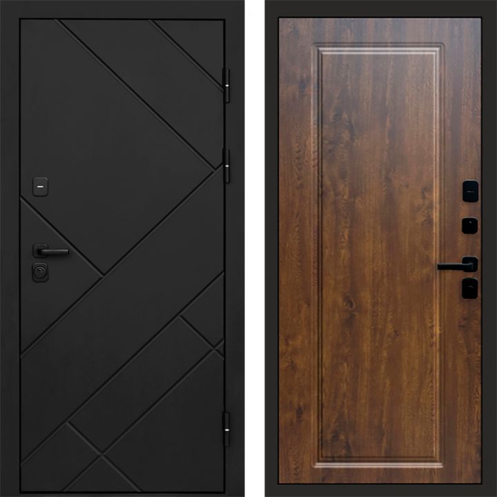 Входная дверь Termo-door Стоун Black - Гранд Дуб