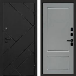Входная дверь Termo-door Стоун Black - Марсель Грей софт