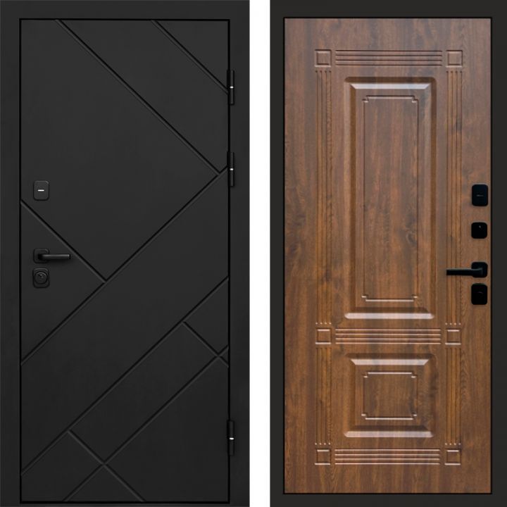 Входная дверь Termo-door Стоун Black - Мадрид Дуб