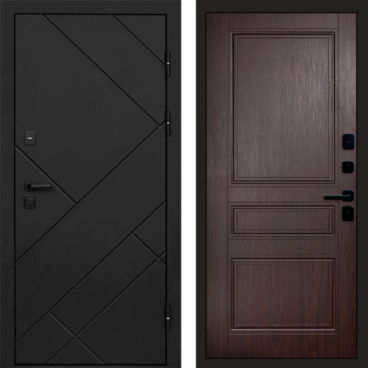 Входная дверь Termo-door Стоун Black - Класскика Венге