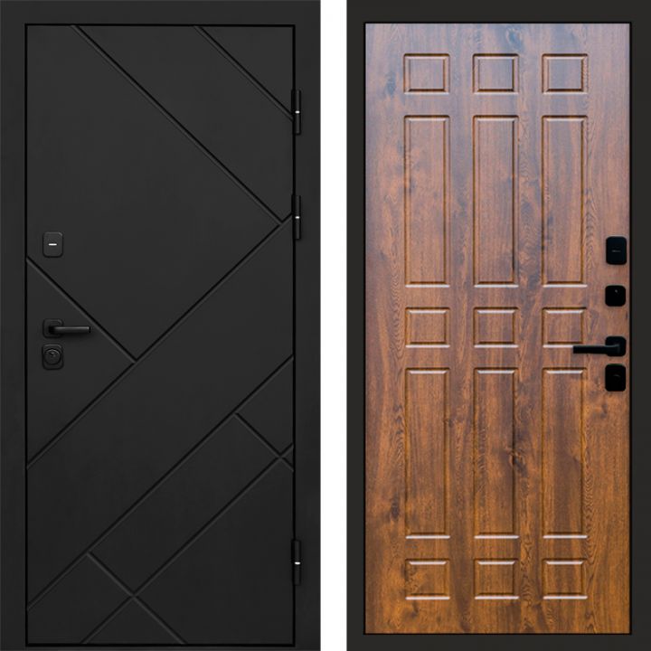 Входная дверь Termo-door Стоун Black - Спарта Дуб