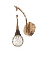 Бра BayerLux «Легия», LED, 5 Вт, 3000К, чёрно-золотой, 10×19.5×31 см