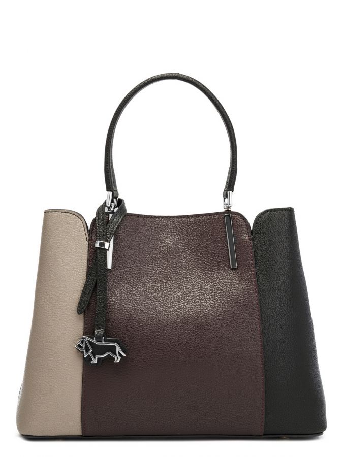 Сумка Labbra L-220403 coffee foam/d.plum/black