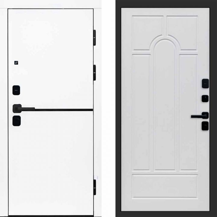 Входная дверь Termo-door Тренд WHITE - Арка Белое дерево