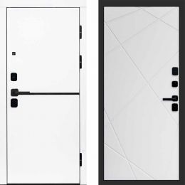 Входная дверь Termo-door Тренд WHITE - Лучи Белый