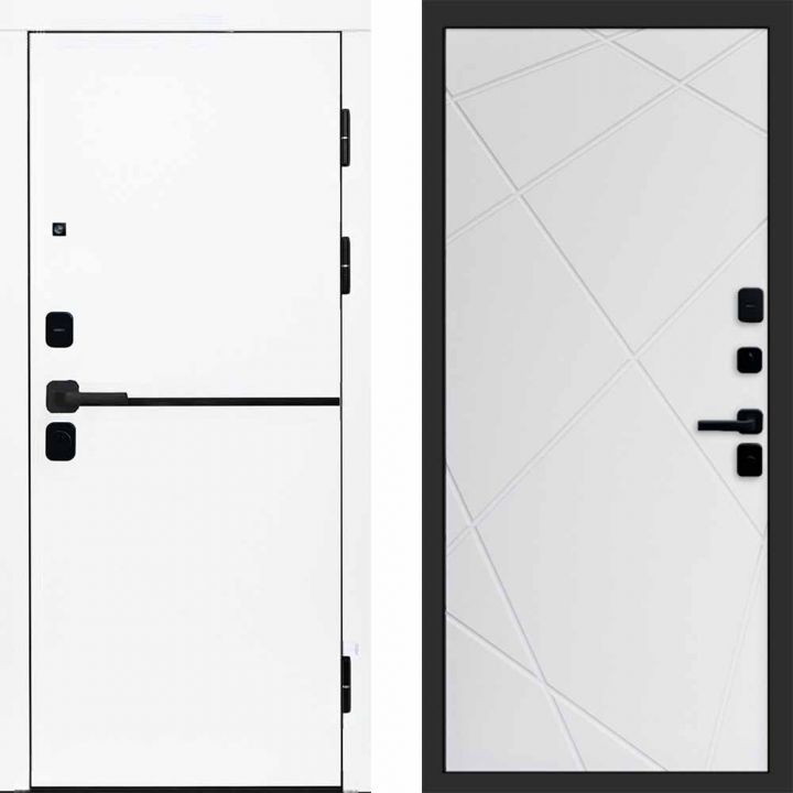 Входная дверь Termo-door Тренд WHITE - Лучи Белый