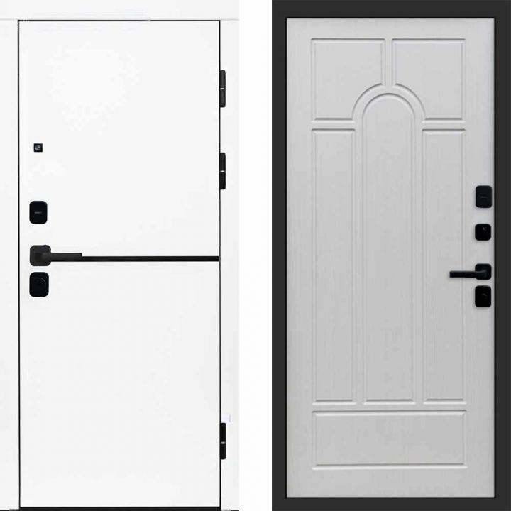 Входная дверь Termo-door Тренд WHITE - Арка Лиственница