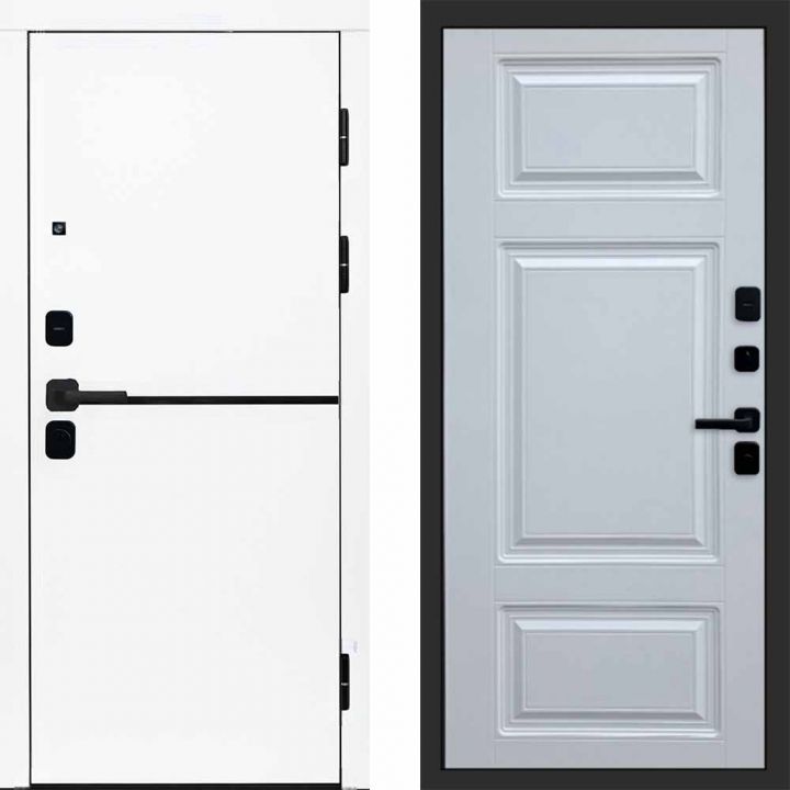 Входная дверь Termo-door Тренд WHITE - Лион Белый софт