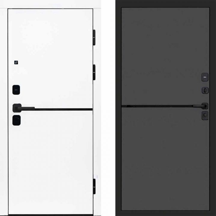 Входная дверь Termo-door Тренд WHITE - Нео Графит