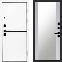 Входная дверь Termo-door Тренд WHITE - Зеркало Белый софт