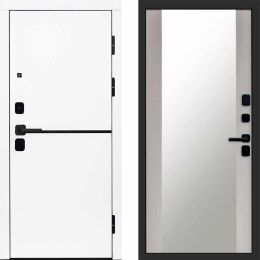 Входная дверь Termo-door Тренд WHITE - Зеркало Лиственница