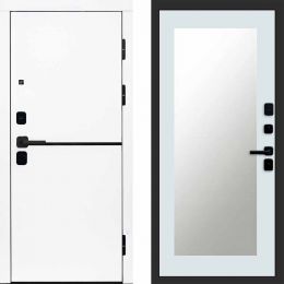 Входная дверь Termo-door Тренд WHITE - Зеркало триумф Белый софт