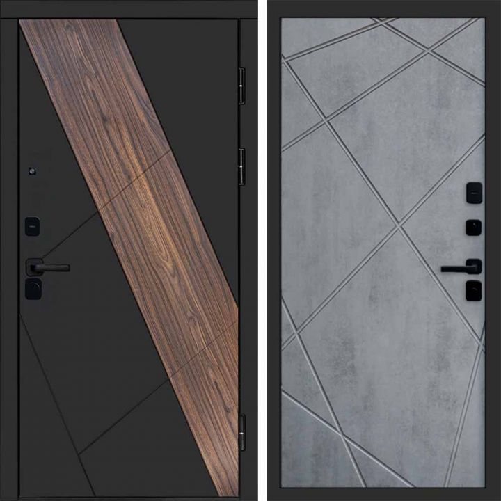 Входная дверь Termo-door Нова - Лучи Бетон темный