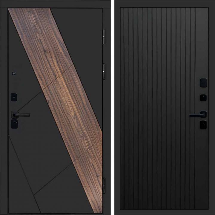 Входная дверь Termo-door Нова - FLAT Черный кварц