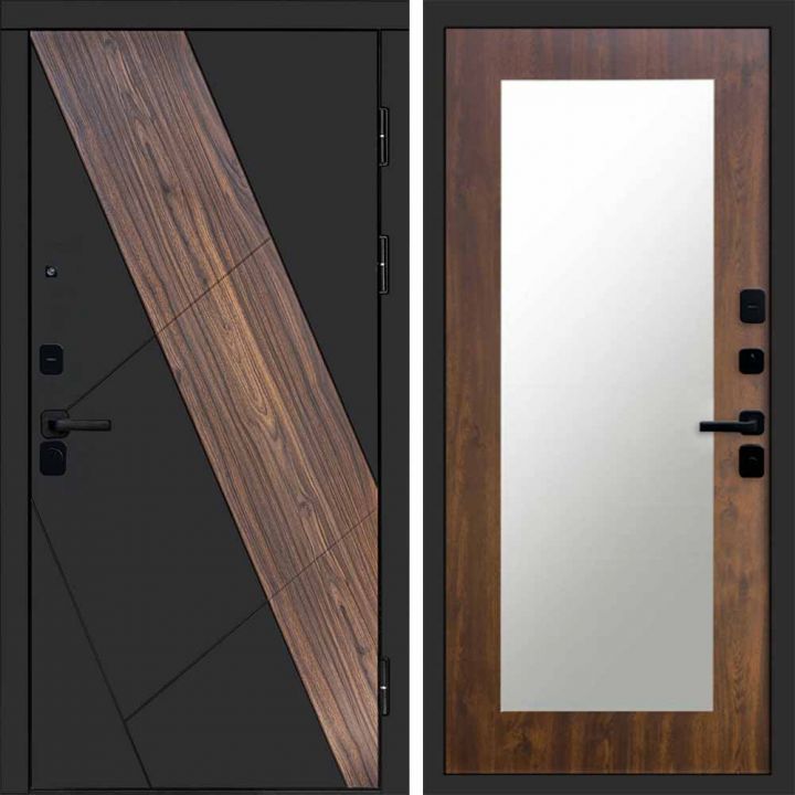 Входная дверь Termo-door Нова - Зеркало триумф Дуб