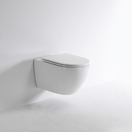 Белый подвесной унитаз TECESpring R со смывом Tornado и сиденьем микролифт 9700998 схема 4