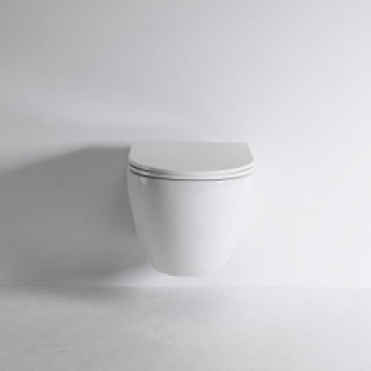 Белый подвесной унитаз TECESpring R со смывом Tornado и сиденьем микролифт 9700998 схема 3