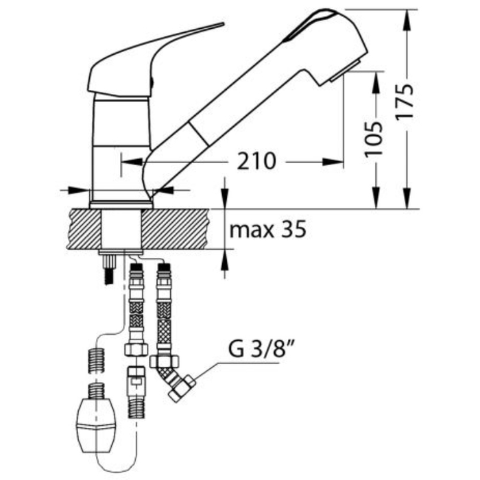 Смеситель для кухни Alveus GENESIS GM 220 G11 AQ 1123730 ФОТО
