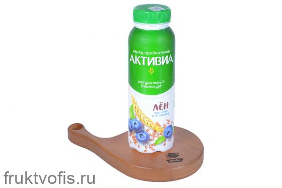Био йогурт Активиа питьевой обогащенный черника 5 злаков семена льна 2,1% 260г