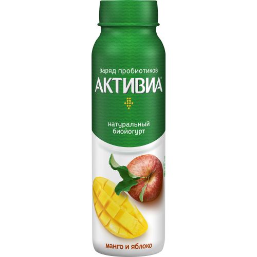 Био йогурт Активиа с манго и яблоком 2% 260 г