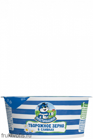 Творожное зерно в сливках Простоквашино 130 г 7%