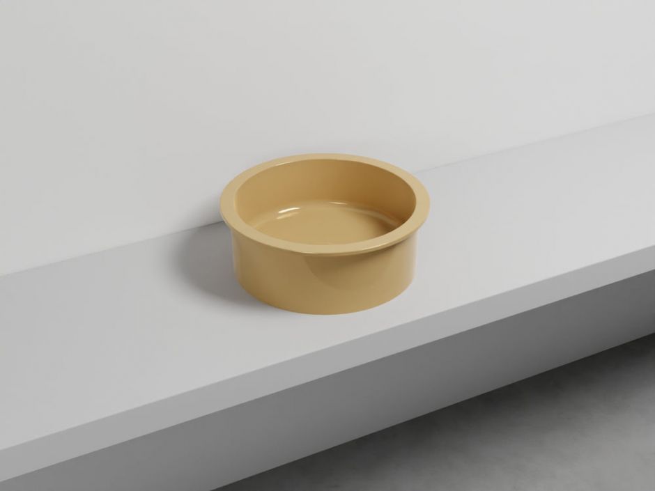 Cielo Catino 65 раковина  450х160 мм, накладная, круглая, без отверстий для смесителя, без перелива ФОТО