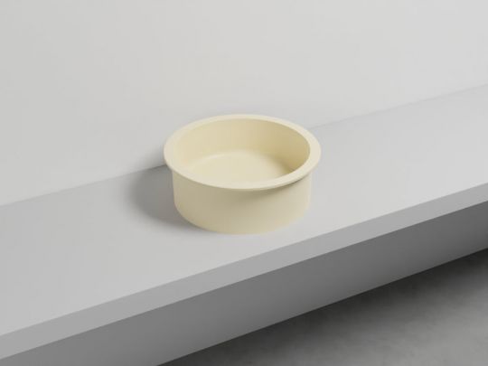 Cielo Catino 65 раковина  450х160 мм, накладная, круглая, без отверстий для смесителя, без перелива схема 11