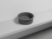 Cielo Catino 65 раковина  450х160 мм, накладная, круглая, без отверстий для смесителя, без перелива схема 12