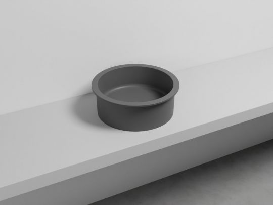 Cielo Catino 65 раковина  450х160 мм, накладная, круглая, без отверстий для смесителя, без перелива схема 12