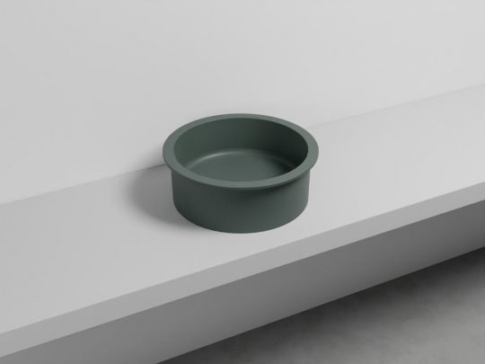 Cielo Catino 65 раковина  450х160 мм, накладная, круглая, без отверстий для смесителя, без перелива схема 17