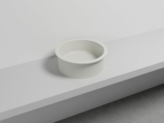 Cielo Catino 65 раковина  450х160 мм, накладная, круглая, без отверстий для смесителя, без перелива схема 21