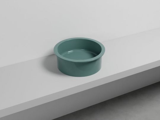 Cielo Catino 65 раковина  450х160 мм, накладная, круглая, без отверстий для смесителя, без перелива схема 22