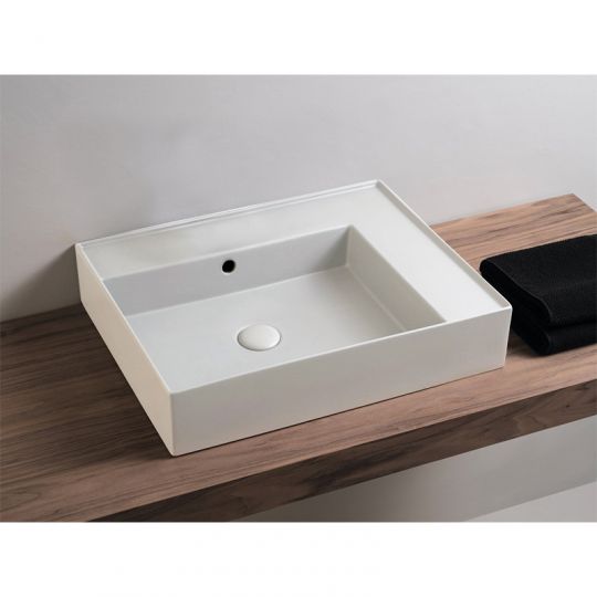 Cielo Enjoy раковина 600х4800х1250 мм, подвесная прямоугольная, без отверстия для смесителя, перелив схема 3