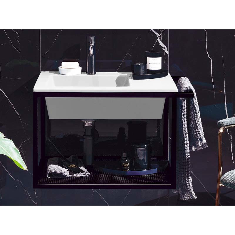 Cielo Era раковина 600х460х140 мм, накладная/подвесная, чаша справа, без отверстия для смесителя, без перелива, в комплекте крепление ФОТО