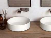 Cielo Shui Comfort раковина  450x130 мм, накладная/подвесная, без отверстия для смесителя, без перелива схема 3