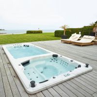 Спа бассейн Gruppo Treesse Saint-Tropez 596х228 PSAN01BP схема 1