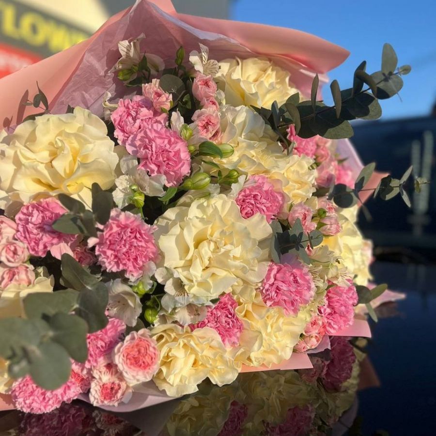 Букет из француских роз сборный нежный