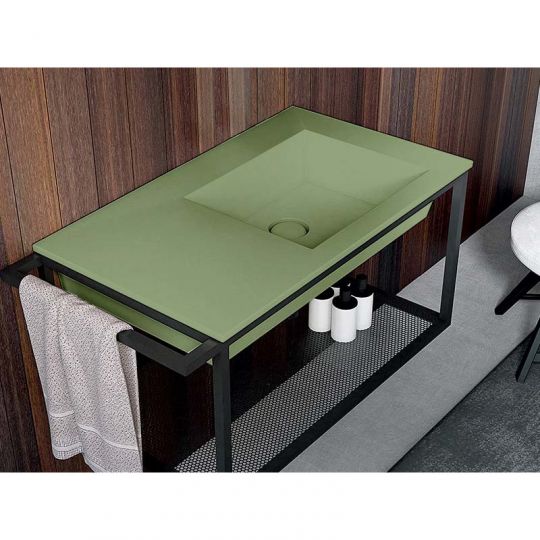 Cielo Era мойка 800х460х140 мм, накладная/подвесная, чаша справа, без отверстия для смесителя, без перелива, в комплекте крепление схема 3