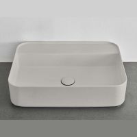 Cielo Shui Comfort раковина 600х430х130 мм, прямоугольная, накладная/подвесная, без отверстия для смесителя, без перелива схема 3