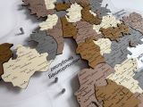 Деревянная карта Челябинкой области