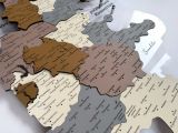Карта региона из дерева на заказ