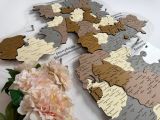 Карта Челябинска из дерева
