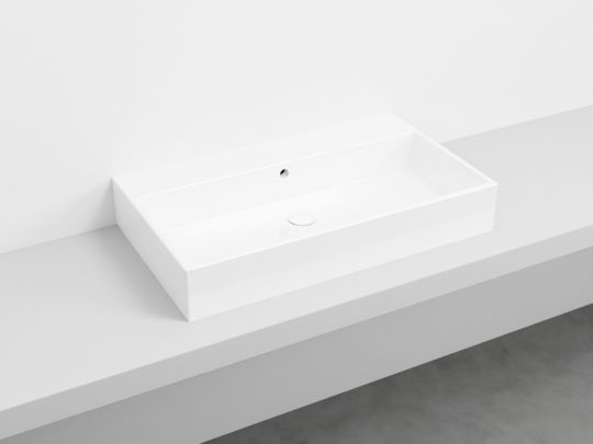 Cielo Smile раковина 800х460х130 мм, подвесная/накладная, без отверстий для смесителя, без перелива, с переливом схема 3