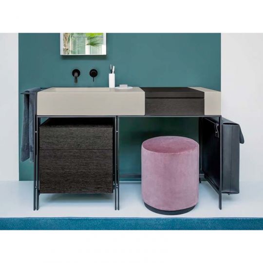 Cielo I Narcisi раковина 760х500х165 мм, без отверстий для смесителя, с боковым местом под элемент "Make Up" схема 3