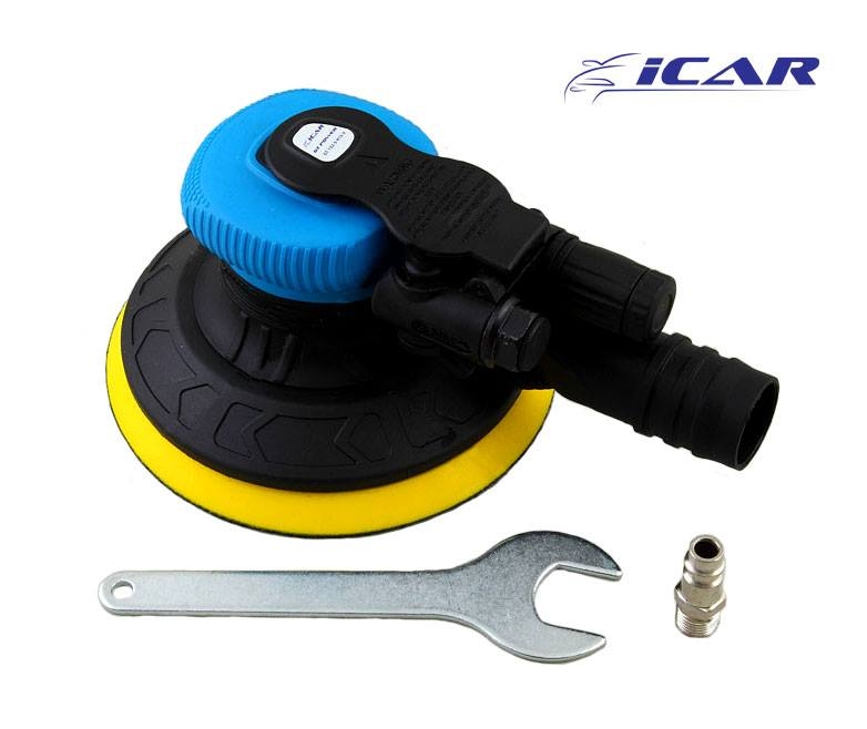 ICAR GT POWER Машинка шлифовальная пневматическая, орбита 2,5мм., подложка 125мм., 8 отверстий