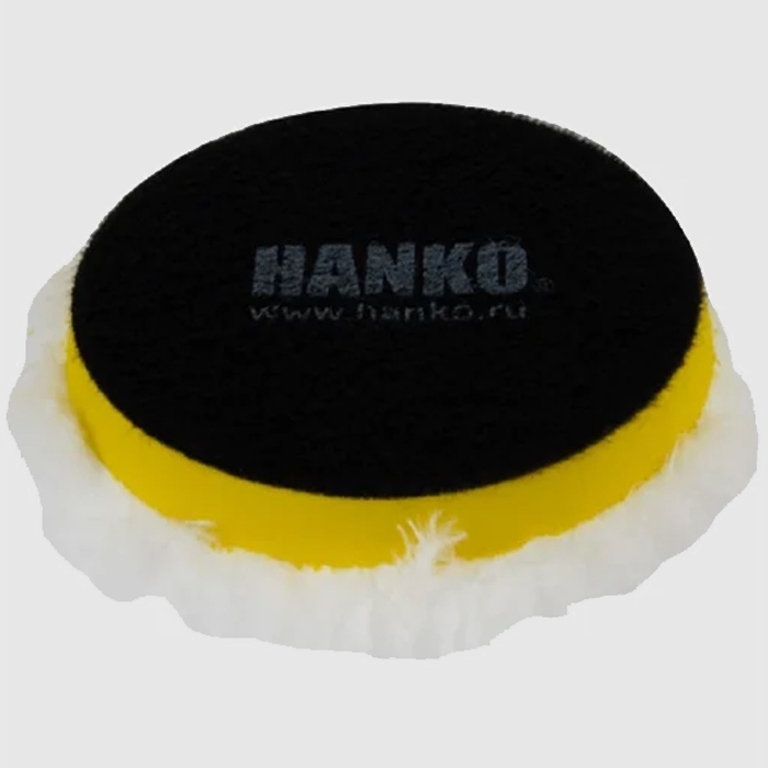 Hanko Диск полировальный жёсткий из микрофибры на липучке 160мм с центральным отверстием
