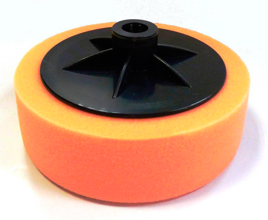 Hanko Полировальный диск жесткий (гладкий) РЕЗЬБА М14 150 мм х 50 мм оранжевый