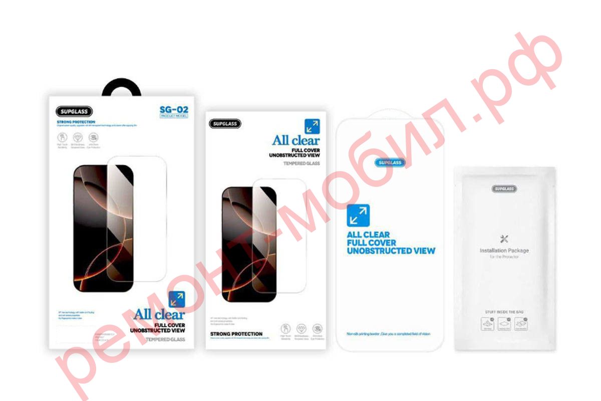 Защитное стекло SUPGLASS SG-02 All Clear для iPhone 13 / 13 Pro / 14 / 16E