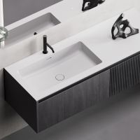 Подвесная раковина Salini Onda Plus без отверстий под смеситель и с донным клапаном 72x34 14022031M схема 1